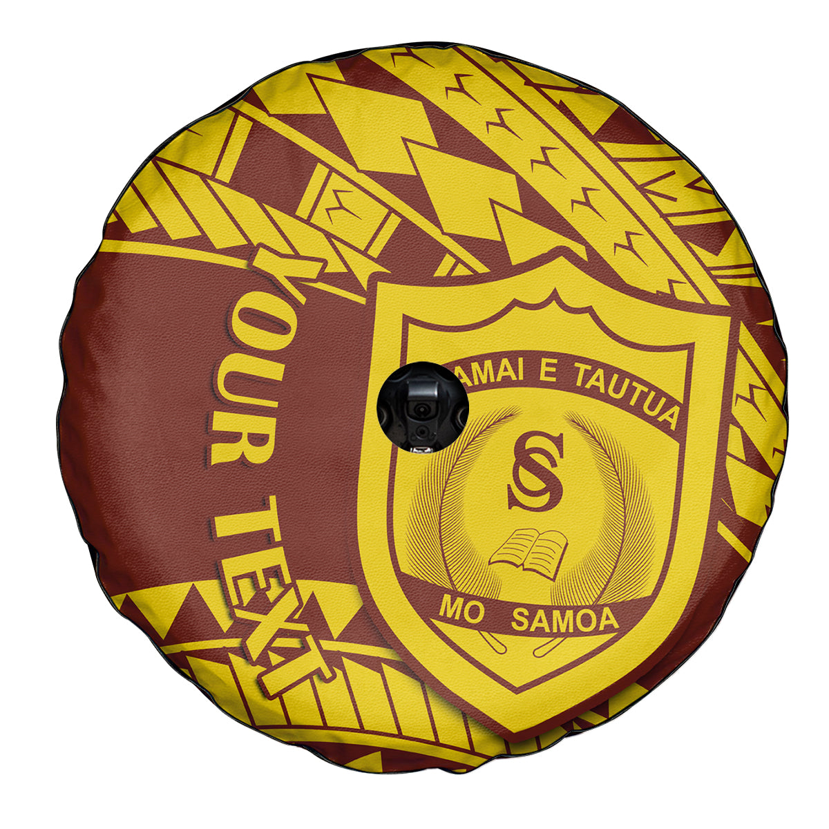 Personalised Samoa College Spare Tire Cover Samoan Pattern LT14 - Polynesian Pride