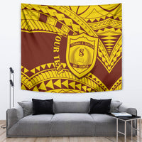 Personalised Samoa College Tapestry Samoan Pattern LT14 - Polynesian Pride