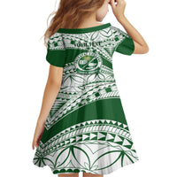 Personalised Samoa Faleata College Family Matching Long Sleeve Bodycon Dress and Hawaiian Shirt Samoan Pattern LT14 - Polynesian Pride
