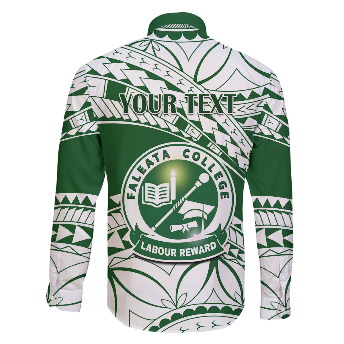 Personalised Samoa Faleata College Family Matching Mermaid Dress and Hawaiian Shirt Samoan Pattern LT14 - Polynesian Pride