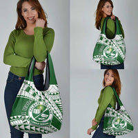 Personalised Samoa Faleata College Grocery Bag Samoan Pattern