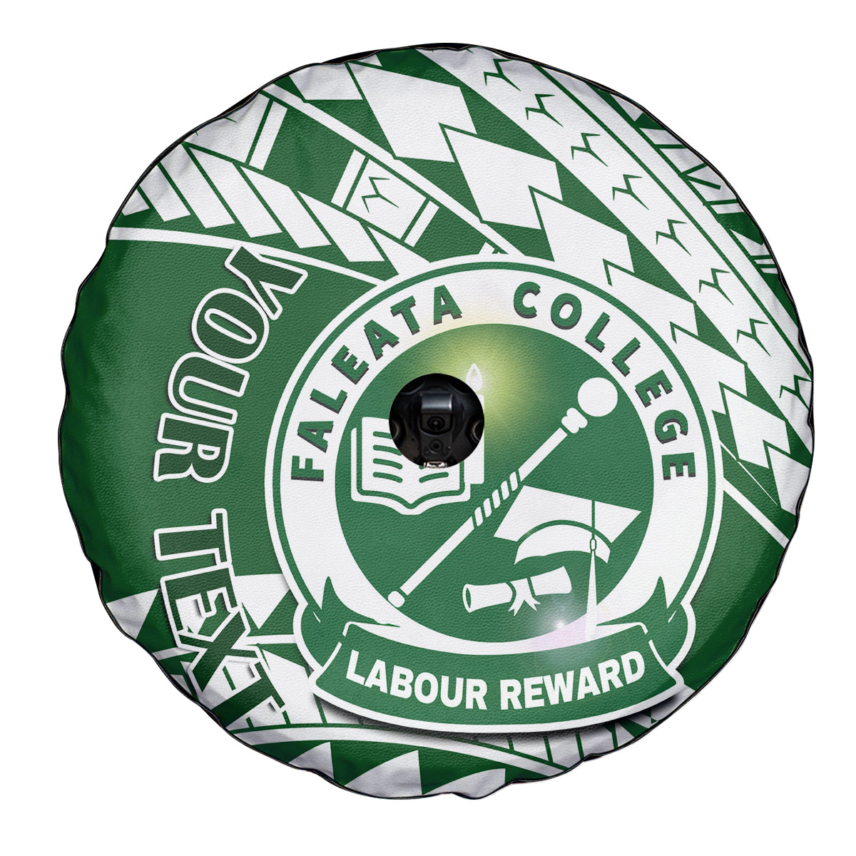 Personalised Samoa Faleata College Spare Tire Cover Samoan Pattern LT14 - Polynesian Pride