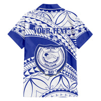 Personalised Samoa Safata College Family Matching Long Sleeve Bodycon Dress and Hawaiian Shirt Samoan Pattern LT14 - Polynesian Pride