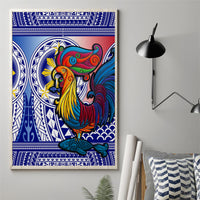 Philippines Canvas Wall Art Filipino Sarimanok With Polynesian Tattoo LT14 - Polynesian Pride