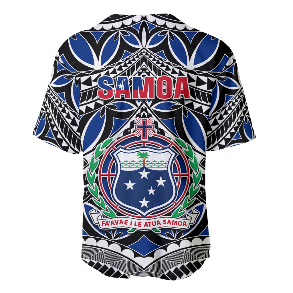 Samoa 685 Baseball Jersey Samoan Coat Of Arms Simple Style LT14 - Polynesian Pride