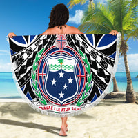Samoa 685 Beach Blanket Samoan Coat Of Arms Simple Style LT14 - Polynesian Pride