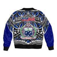 Samoa 685 Bomber Jacket Samoan Coat Of Arms Simple Style LT14 - Polynesian Pride
