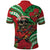 Mele Kalikimaka Hawaii Polo Shirt Mongoose Santa With Ohia Lehua