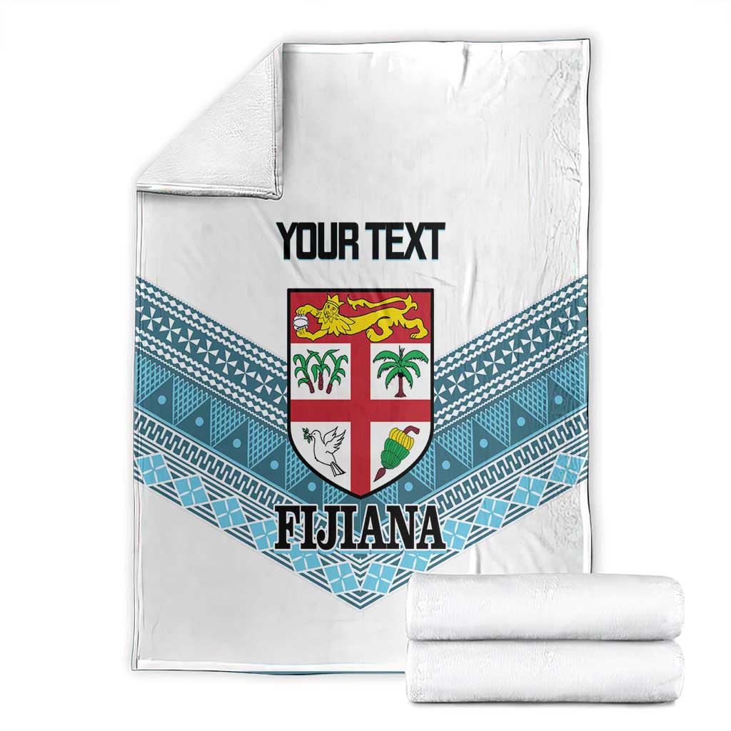 Custom Fiji Tapa Rugby 2025 Blanket Go Champions Fijiana