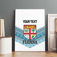Custom Fiji Tapa Rugby 2025 Canvas Wall Art Go Champions Fijiana