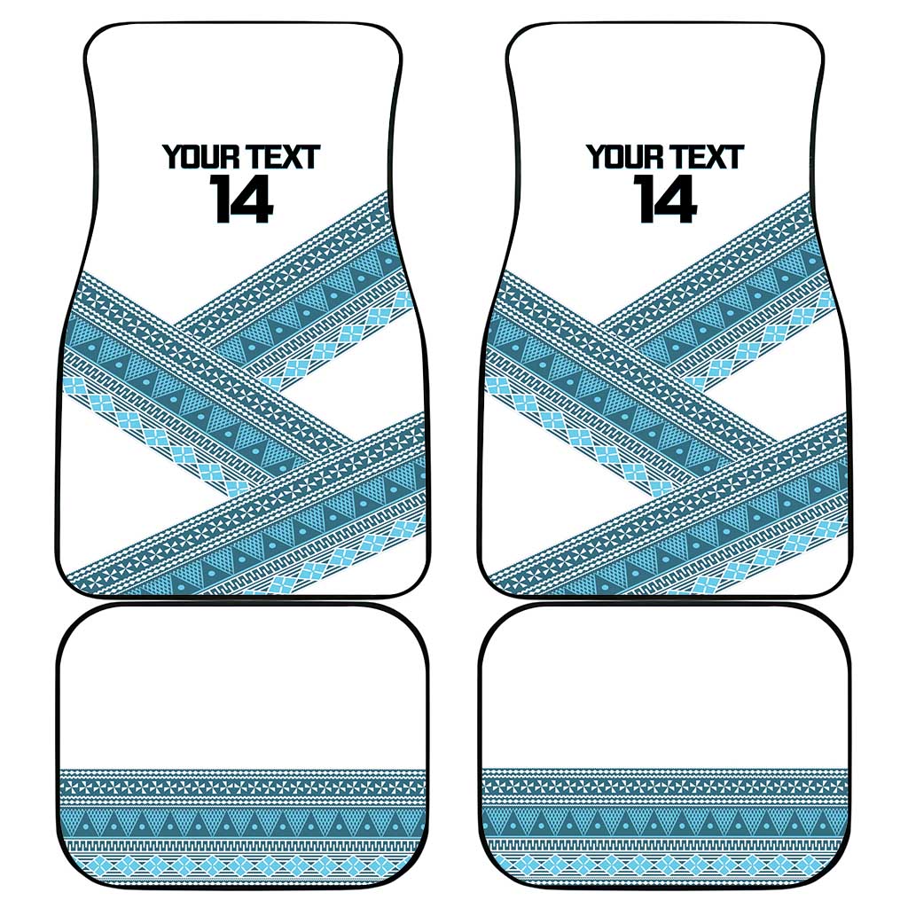 Custom Fiji Tapa Rugby 2025 Car Mats Go Champions Fijiana