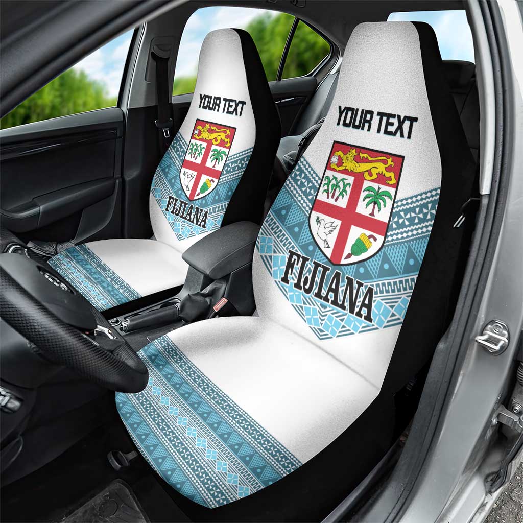 Custom Fiji Tapa Rugby 2025 Car Seat Cover Go Champions Fijiana