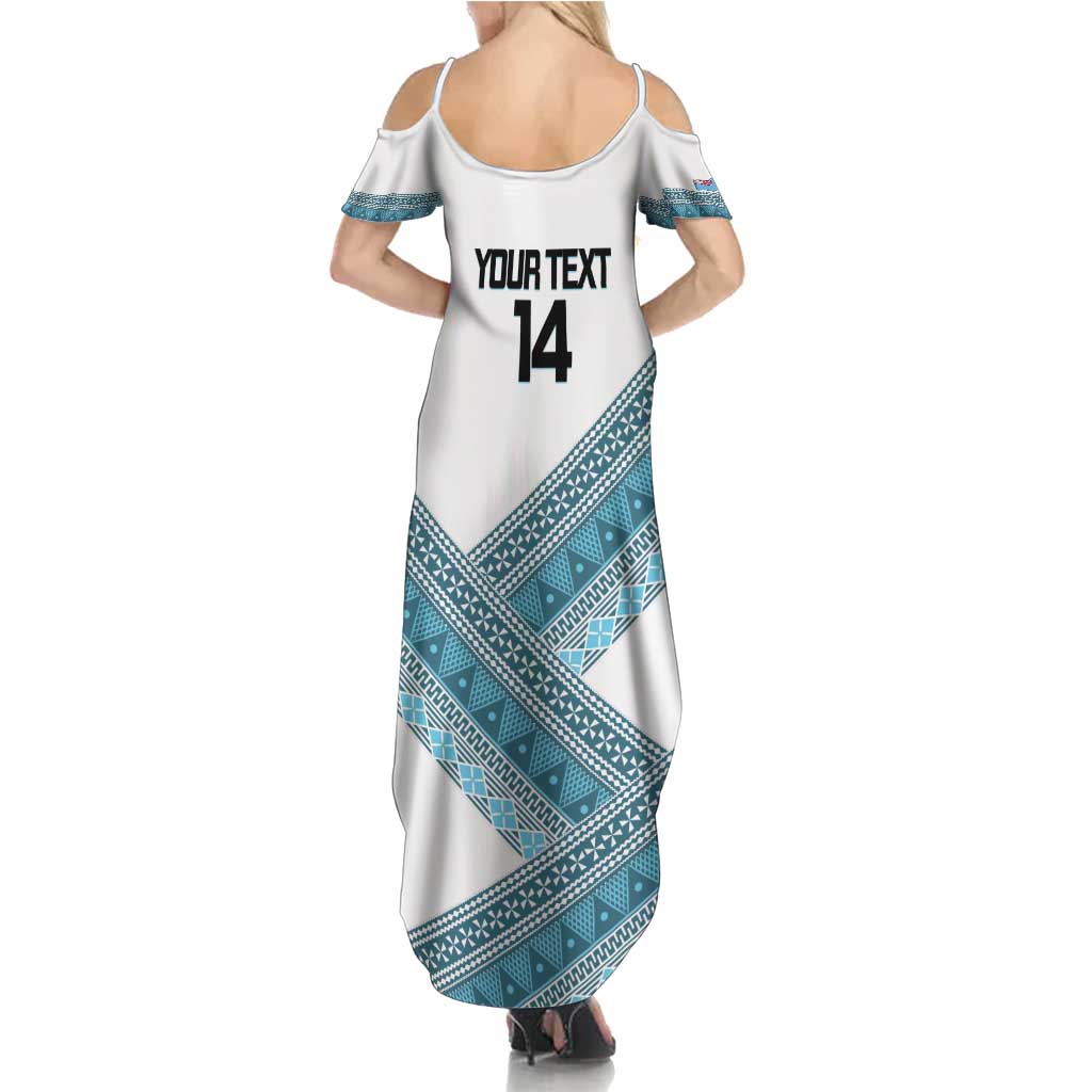 Custom Fiji Tapa Rugby 2025 Family Matching Summer Maxi Dress and Hawaiian Shirt Go Champions Fijiana