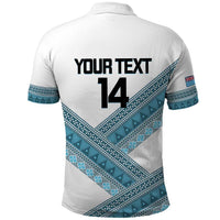 Custom Fiji Tapa Rugby 2025 Polo Shirt Go Champions Fijiana