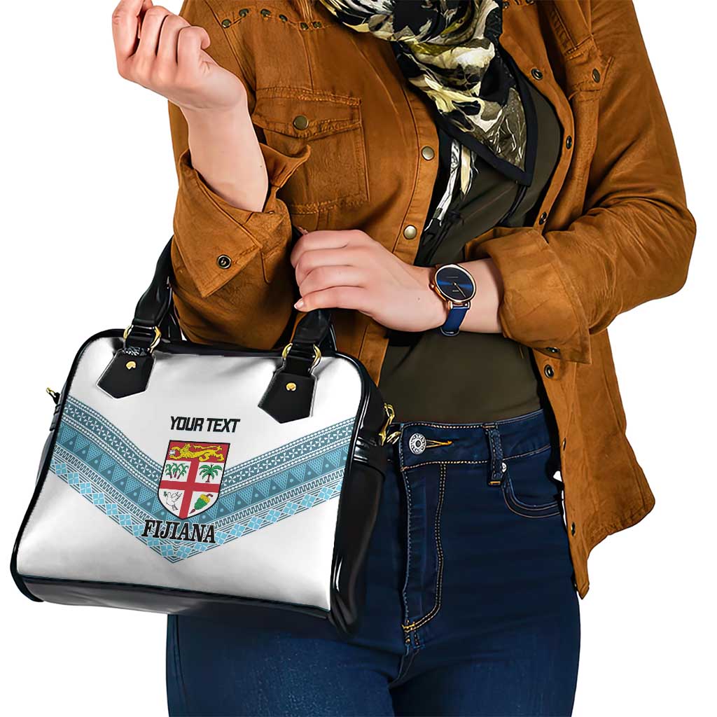 Custom Fiji Tapa Rugby 2025 Shoulder Handbag Go Champions Fijiana