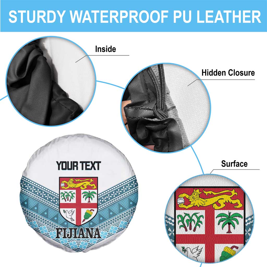 Custom Fiji Tapa Rugby 2025 Spare Tire Cover Go Champions Fijiana