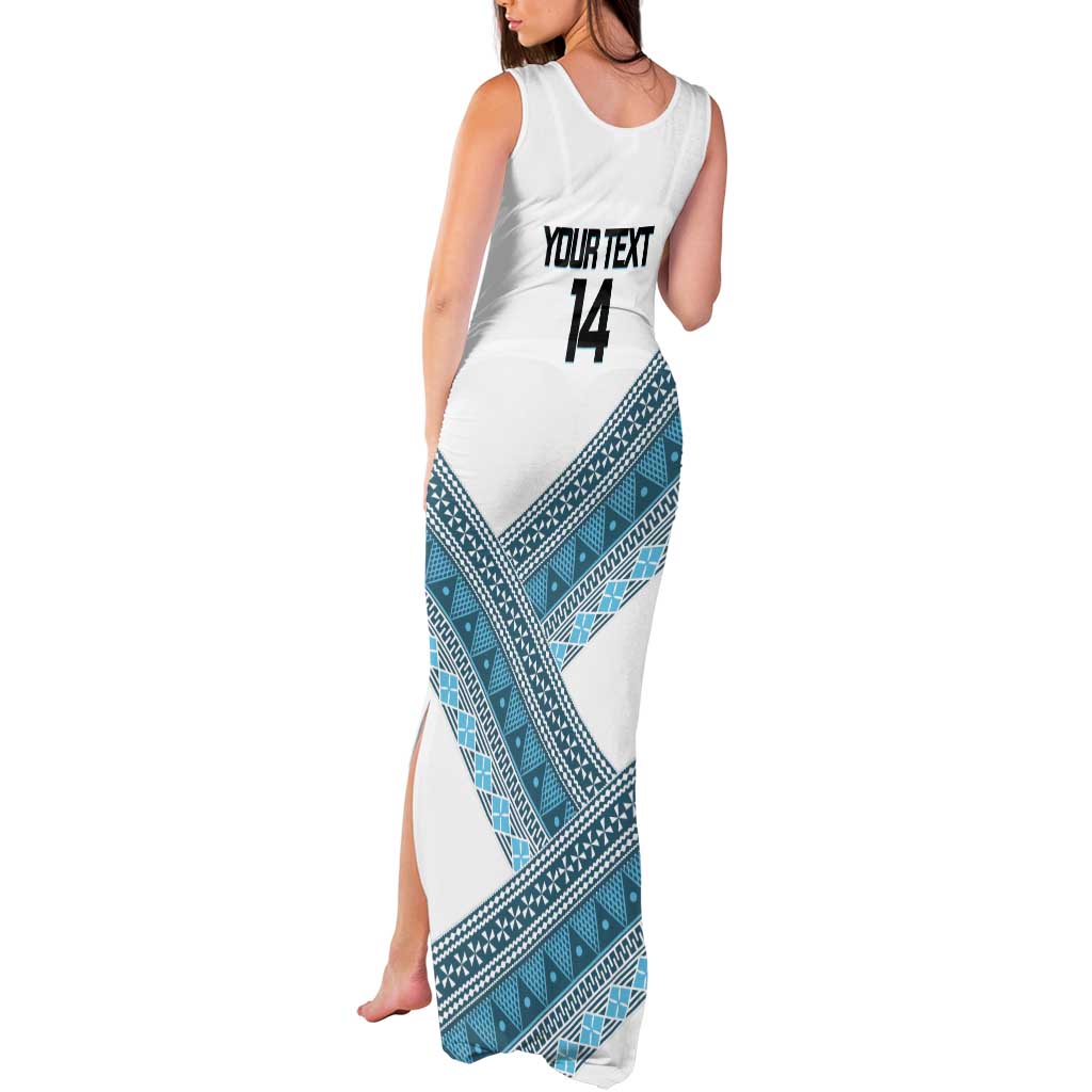 Custom Fiji Tapa Rugby 2025 Tank Maxi Dress Go Champions Fijiana