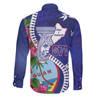 Biba Guam Liberation Day Family Matching Puletasi and Hawaiian Shirt Tano y Chamoru Latte Stone Blue