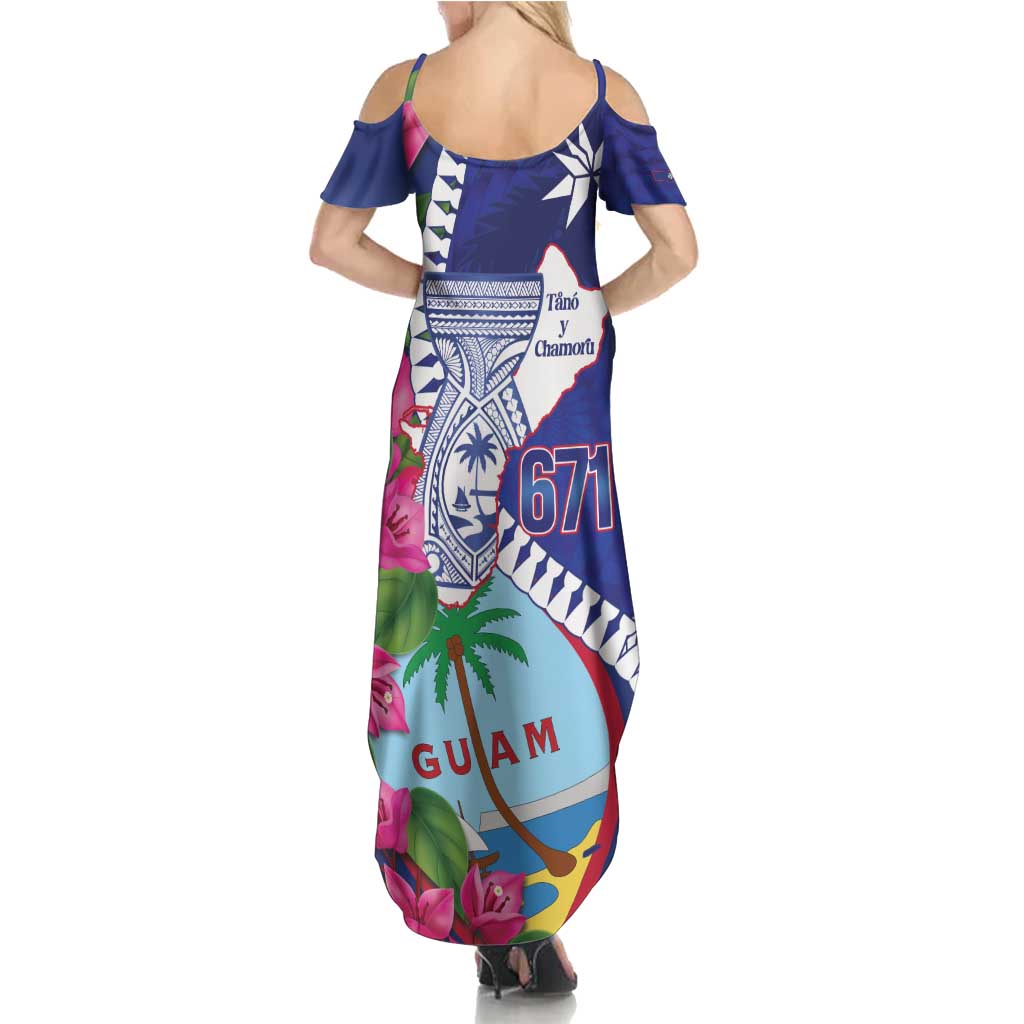 Biba Guam Liberation Day Family Matching Summer Maxi Dress and Hawaiian Shirt Tano y Chamoru Latte Stone Blue