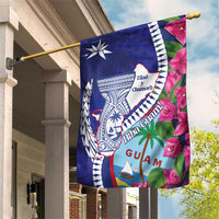 Biba Guam Liberation Day Garden Flag Tano y Chamoru Latte Stone Blue