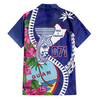 Biba Guam Liberation Day Hawaiian Shirt Tano y Chamoru Latte Stone Blue