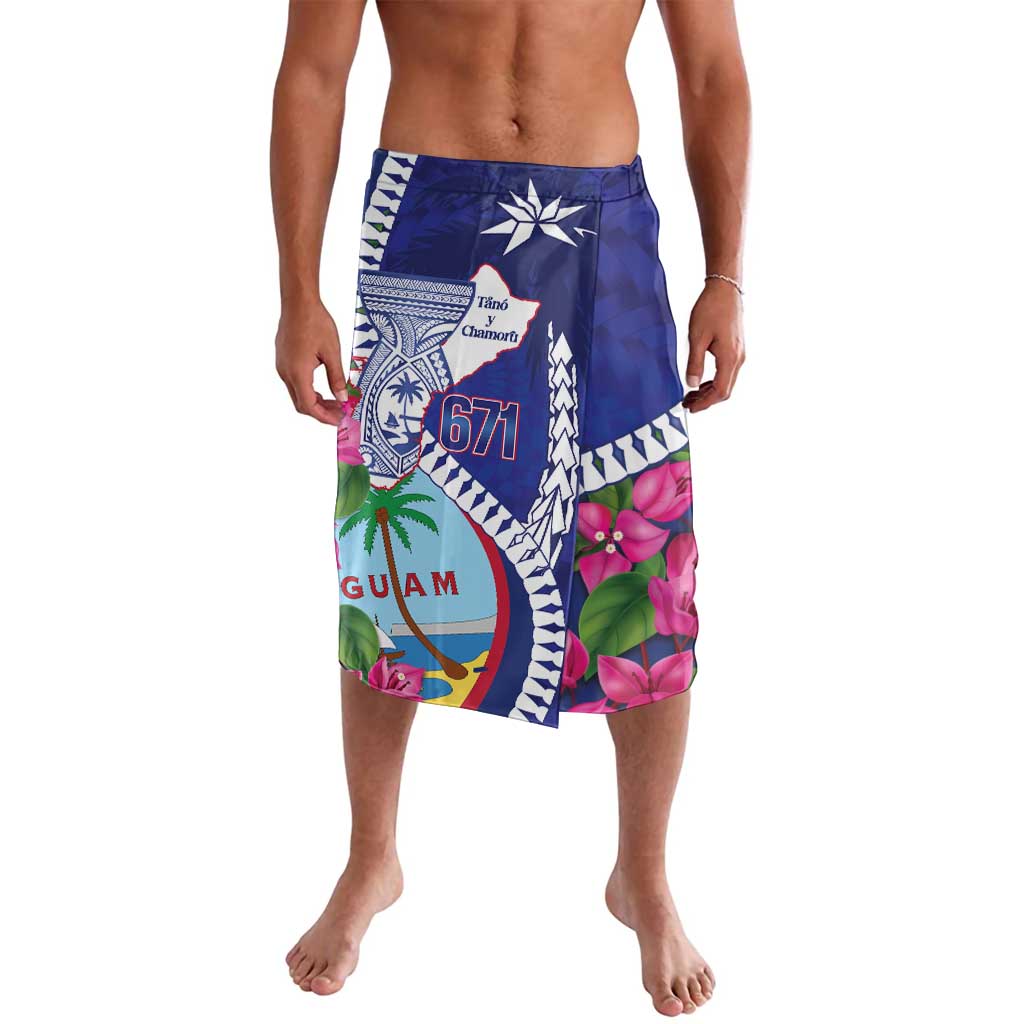 Biba Guam Liberation Day Lavalava Tano y Chamoru Latte Stone Blue