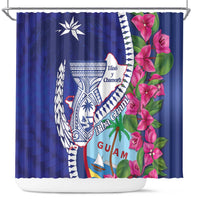 Biba Guam Liberation Day Shower Curtain Tano y Chamoru Latte Stone Blue