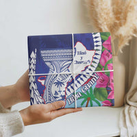 Biba Guam Liberation Day Wrapping Paper Tano y Chamoru Latte Stone Blue - Polynesian Pride