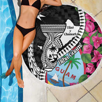 Biba Guam Liberation Day Beach Blanket Tano y Chamoru Latte Stone Black