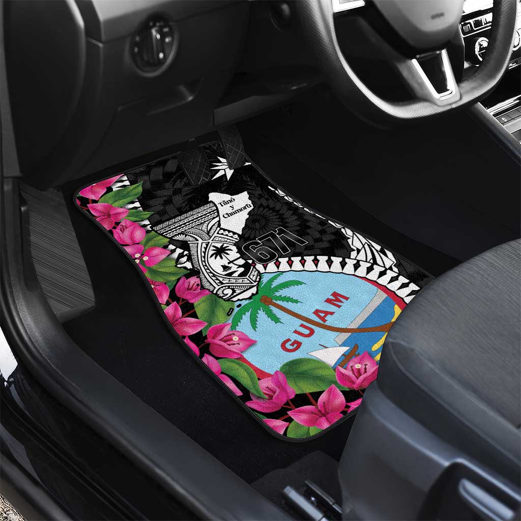 Biba Guam Liberation Day Car Mats Tano y Chamoru Latte Stone Black