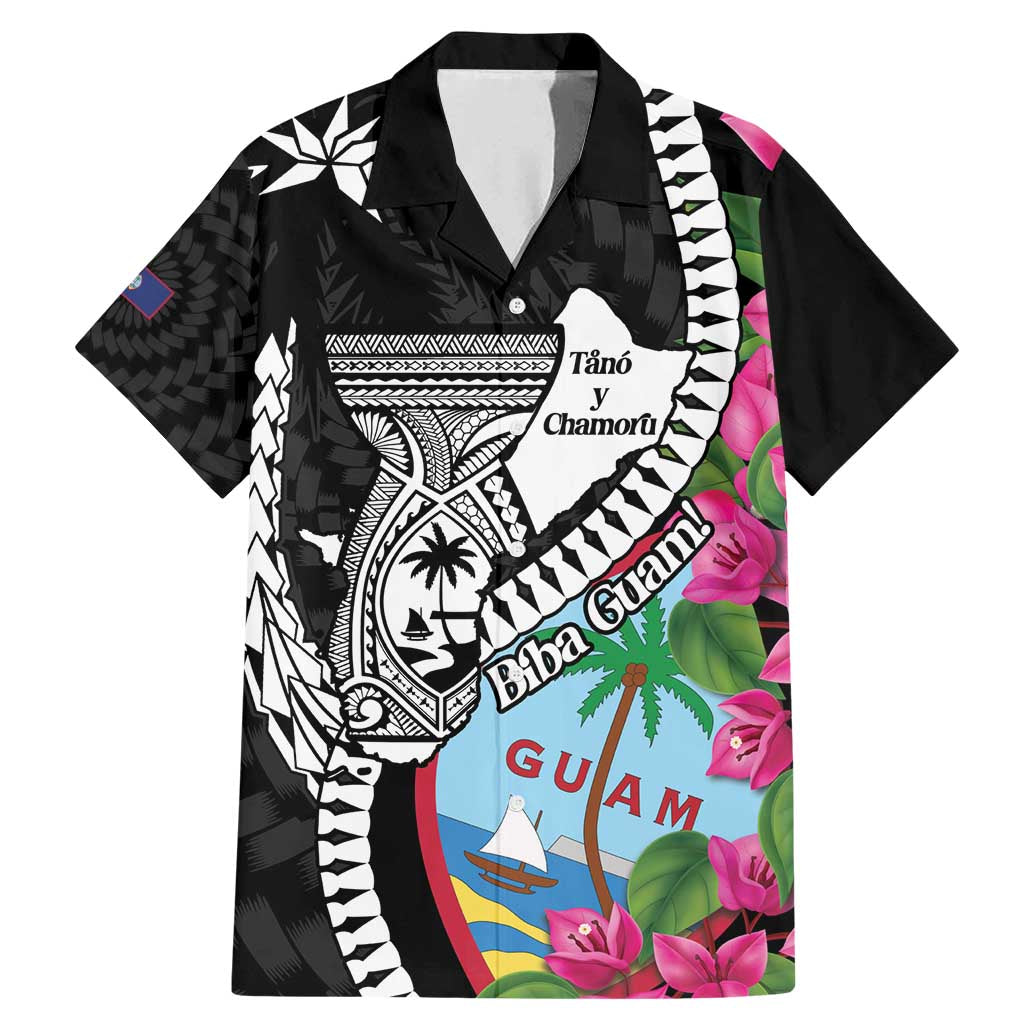 Biba Guam Liberation Day Family Matching Mermaid Dress and Hawaiian Shirt Tano y Chamoru Latte Stone Black