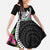Biba Guam Liberation Day Family Matching Off Shoulder Maxi Dress and Hawaiian Shirt Tano y Chamoru Latte Stone Black