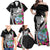 Biba Guam Liberation Day Family Matching Off Shoulder Maxi Dress and Hawaiian Shirt Tano y Chamoru Latte Stone Black