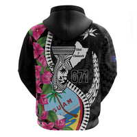 Biba Guam Liberation Day Hoodie Tano y Chamoru Latte Stone Black