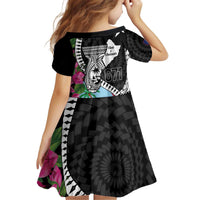 Biba Guam Liberation Day Kid Short Sleeve Dress Tano y Chamoru Latte Stone Black LT14 - Polynesian Pride