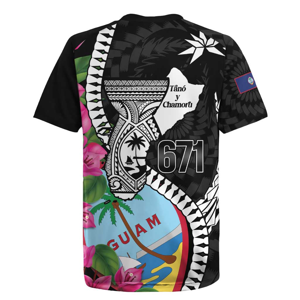 Biba Guam Liberation Day Rugby Jersey Tano y Chamoru Latte Stone Black