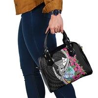 Biba Guam Liberation Day Shoulder Handbag Tano y Chamoru Latte Stone Black