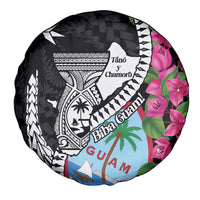 Biba Guam Liberation Day Spare Tire Cover Tano y Chamoru Latte Stone Black