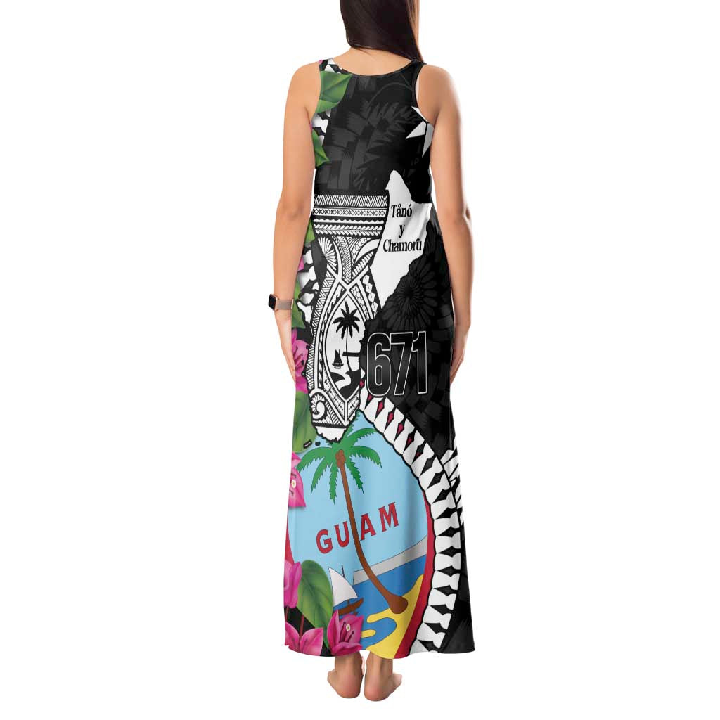 Biba Guam Liberation Day Tank Maxi Dress Tano y Chamoru Latte Stone Black