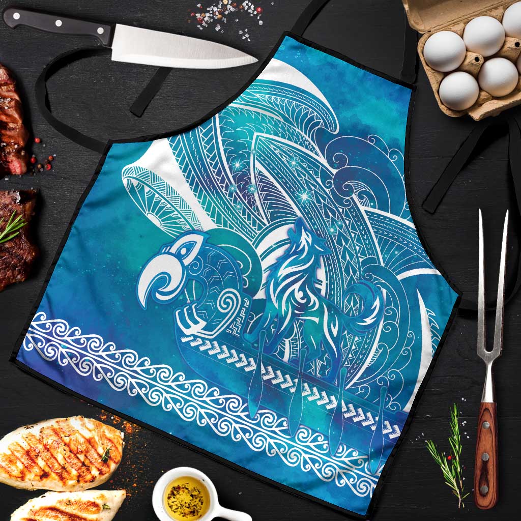 Kuri Dog Waka New Zealand Matariki Apron Ocean Sharks Maori Tattoo