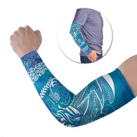 Kuri Dog Waka New Zealand Matariki Arm Sleeves Ocean Sharks Maori Tattoo