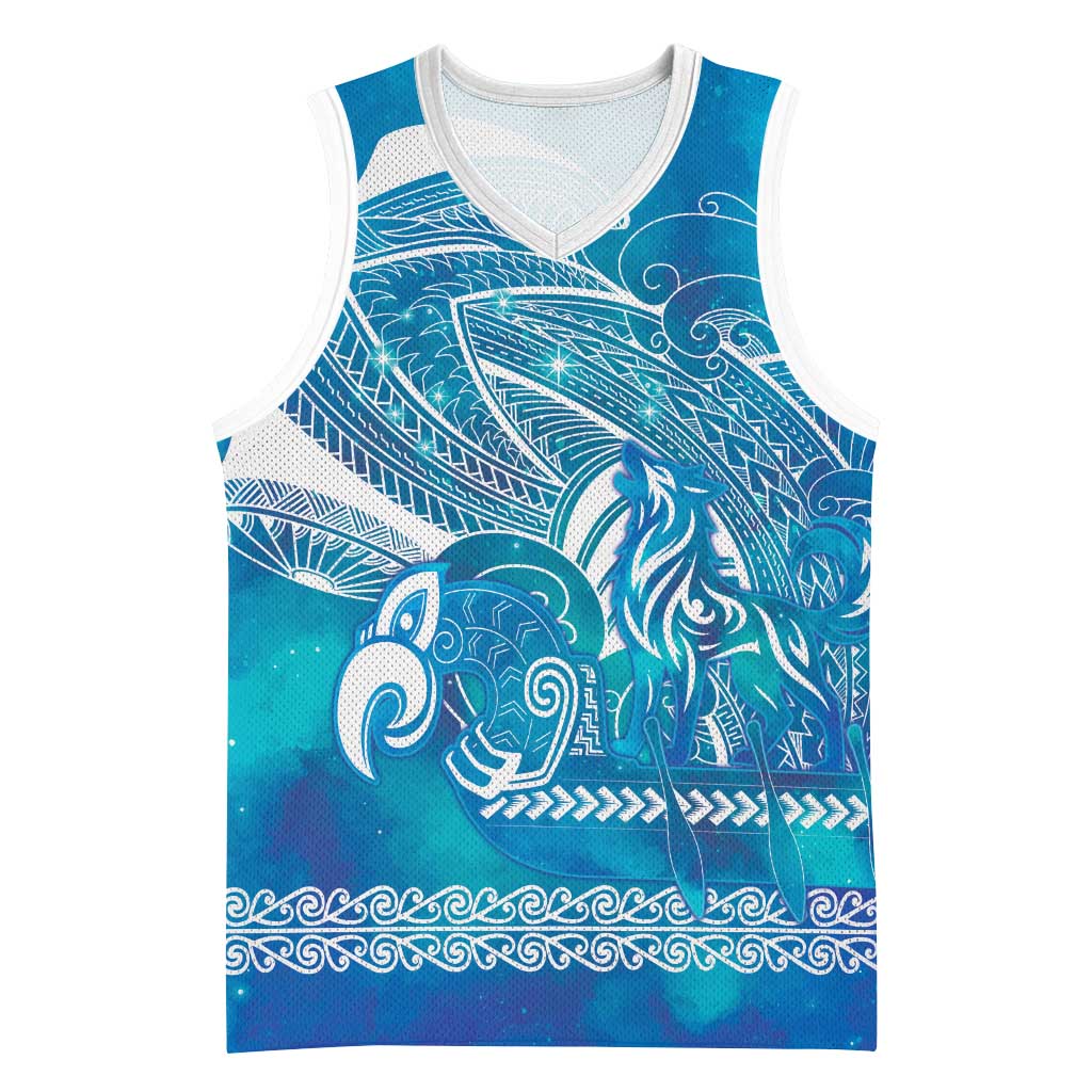 Kuri Dog Waka New Zealand Matariki Basketball Jersey Ocean Sharks Maori Tattoo
