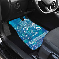 Kuri Dog Waka New Zealand Matariki Car Mats Ocean Sharks Maori Tattoo