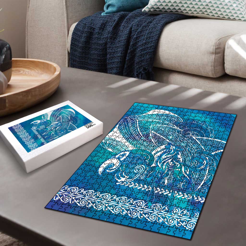 Kuri Dog Waka New Zealand Matariki Puzzle Ocean Sharks Maori Tattoo