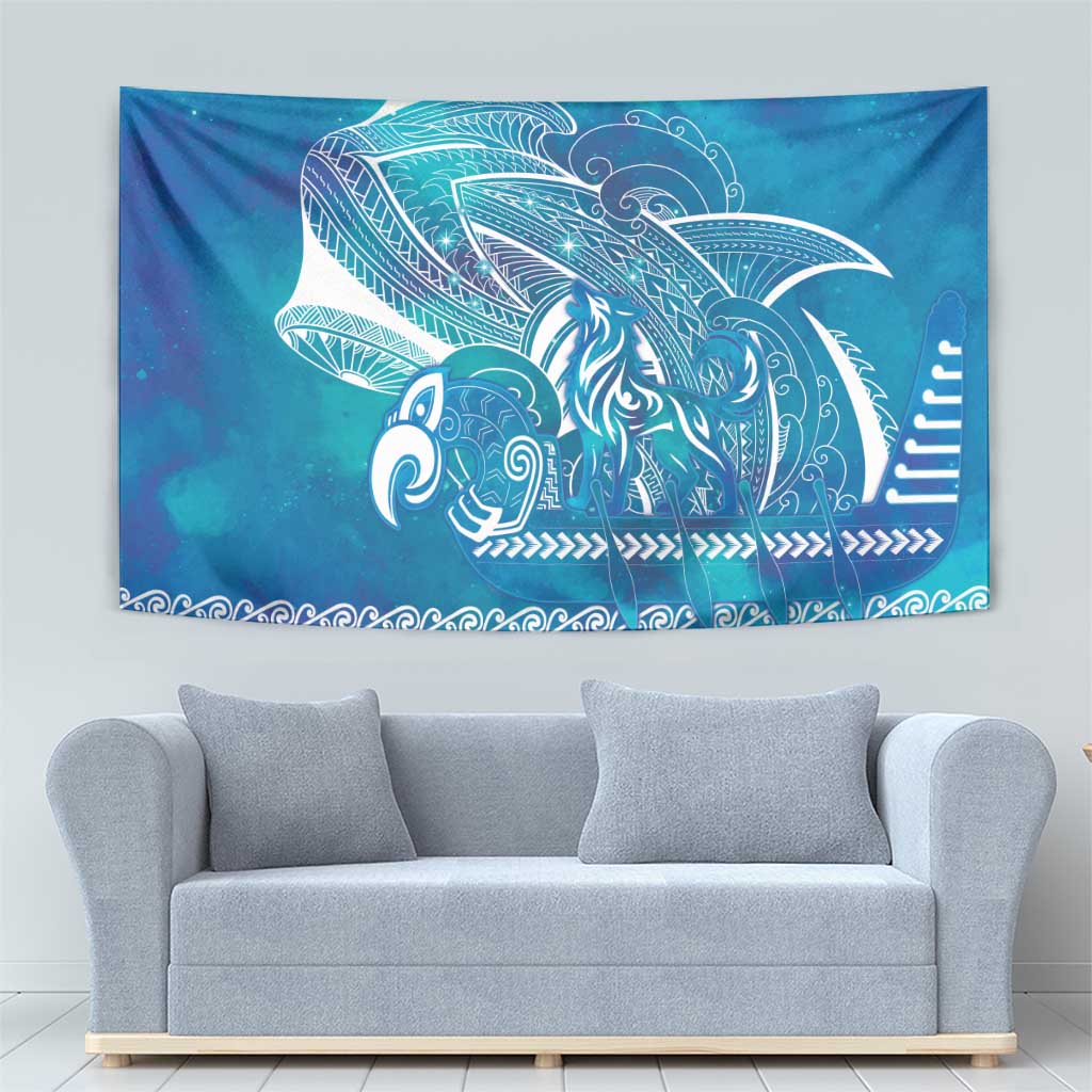 Kuri Dog Waka New Zealand Matariki Tapestry Ocean Sharks Maori Tattoo