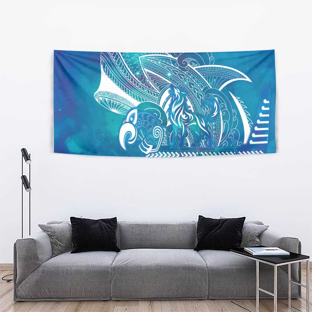 Kuri Dog Waka New Zealand Matariki Tapestry Ocean Sharks Maori Tattoo