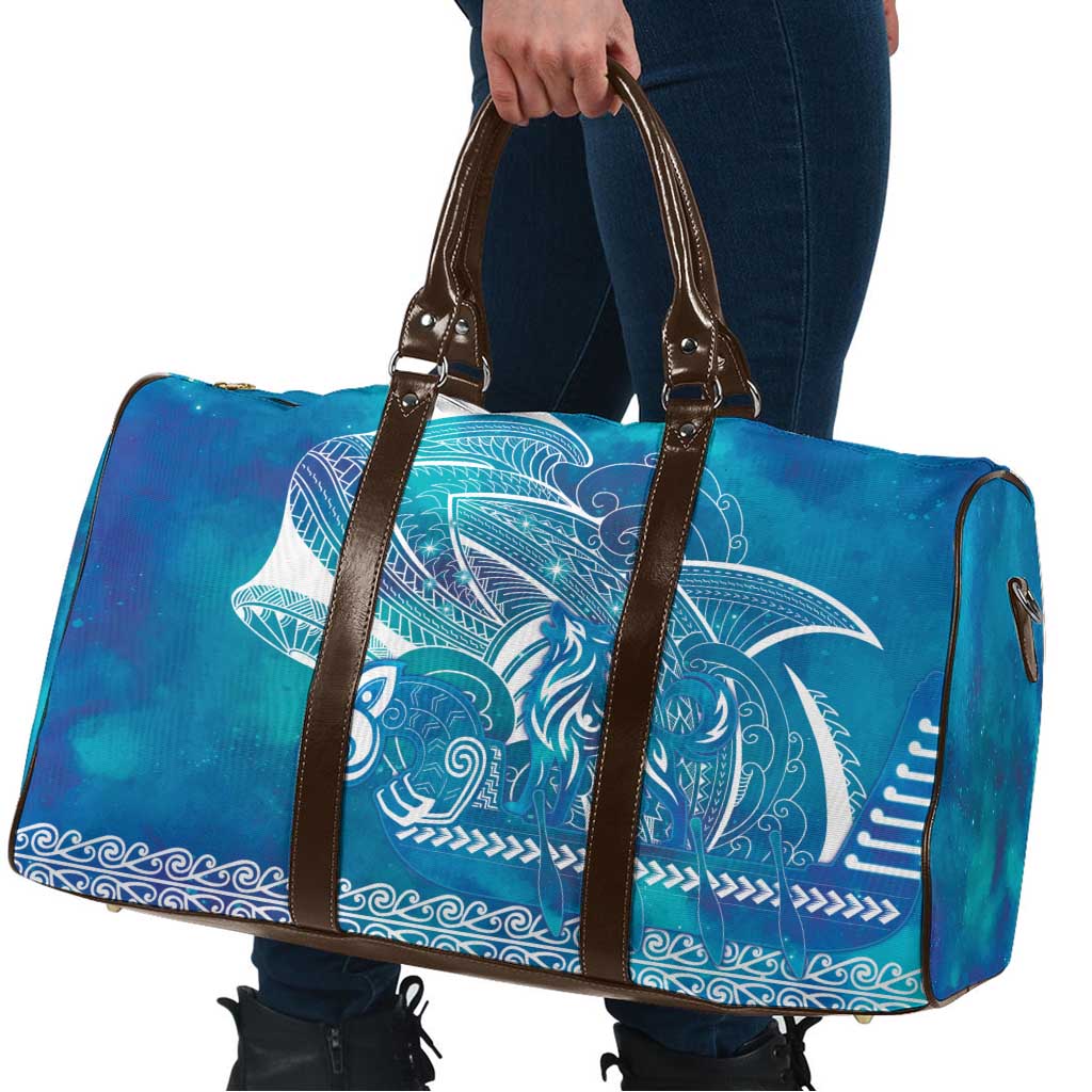 Kuri Dog Waka New Zealand Matariki Travel Bag Ocean Sharks Maori Tattoo LT14 - Polynesian Pride