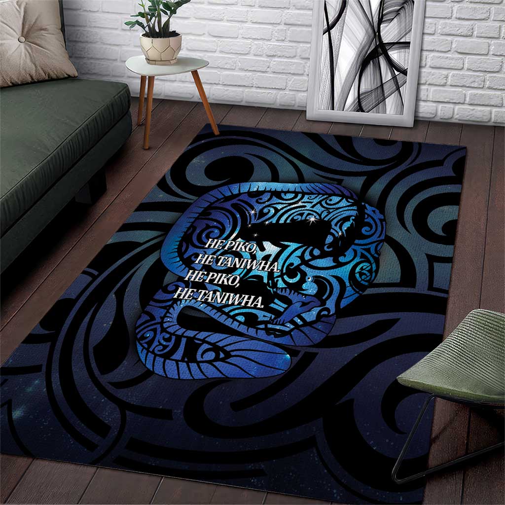 Tuna Eel New Zealand Matariki Area Rug He Piko He Taniwha Maori Pattern LT14 Purple - Polynesian Pride