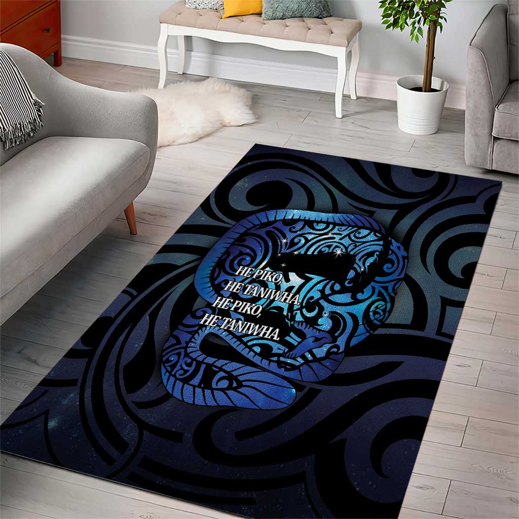 Tuna Eel New Zealand Matariki Area Rug He Piko He Taniwha Maori Pattern LT14 - Polynesian Pride