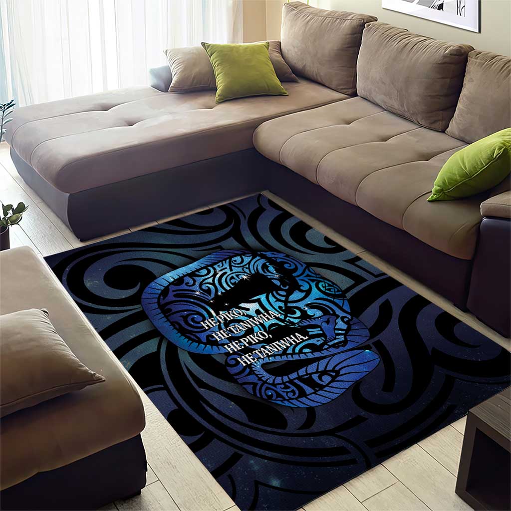 Tuna Eel New Zealand Matariki Area Rug He Piko He Taniwha Maori Pattern LT14 - Polynesian Pride